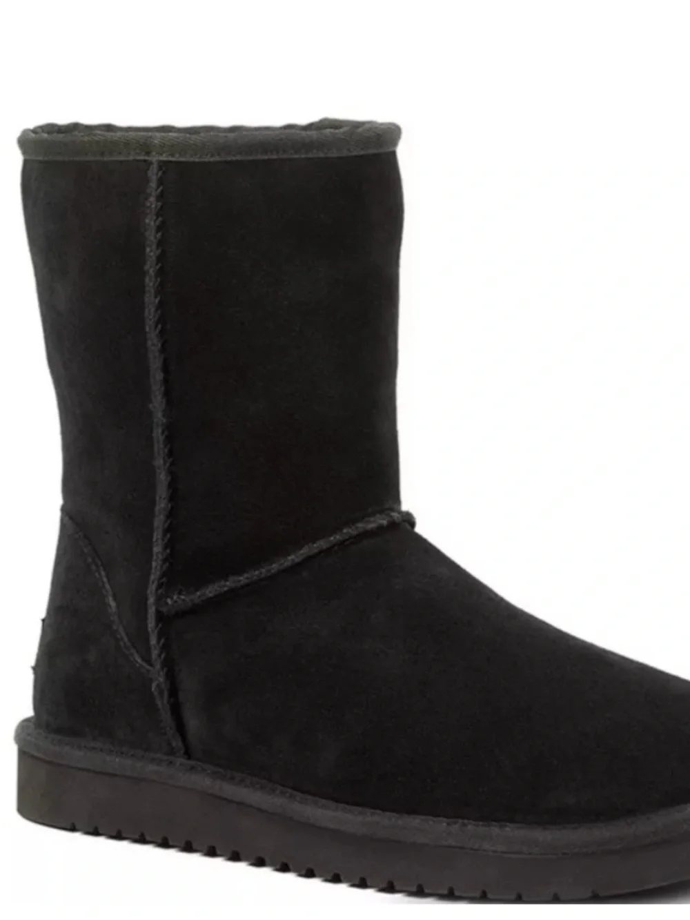 Koolaburra UGG Black Suede Mid-Calf Pull-On Boots